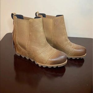 Rare Sorel Lea Wedge Bootie Elk New